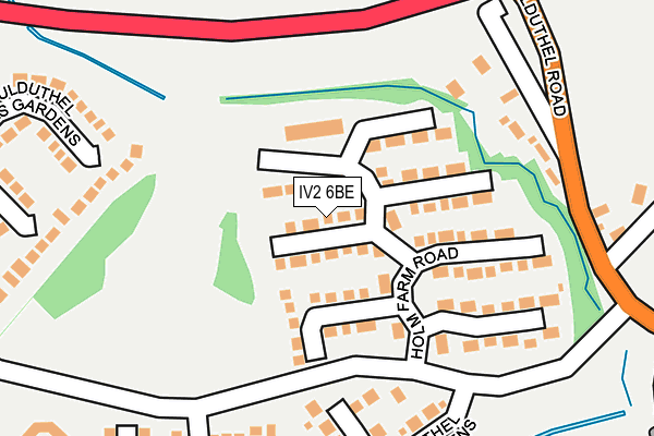 IV2 6BE map - OS OpenMap – Local (Ordnance Survey)