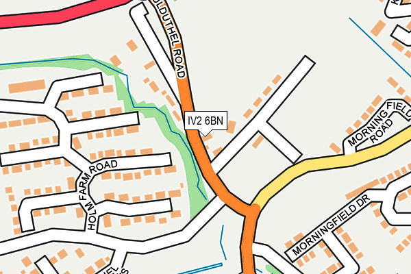 IV2 6BN map - OS OpenMap – Local (Ordnance Survey)