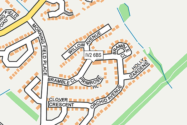 IV2 6BS map - OS OpenMap – Local (Ordnance Survey)