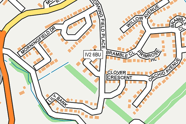 IV2 6BU map - OS OpenMap – Local (Ordnance Survey)