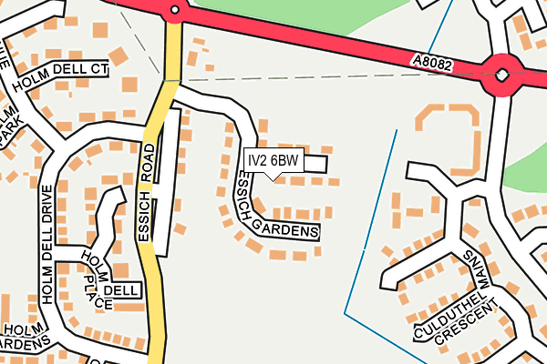 IV2 6BW map - OS OpenMap – Local (Ordnance Survey)