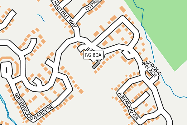 IV2 6DA map - OS OpenMap – Local (Ordnance Survey)