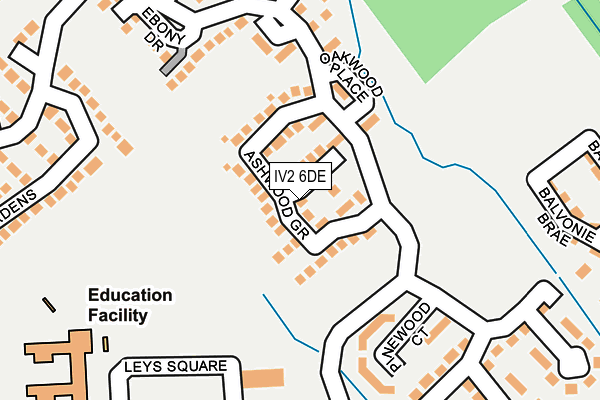 IV2 6DE map - OS OpenMap – Local (Ordnance Survey)