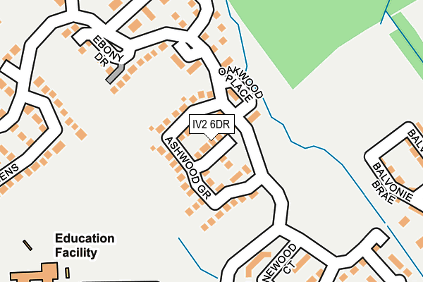 IV2 6DR map - OS OpenMap – Local (Ordnance Survey)