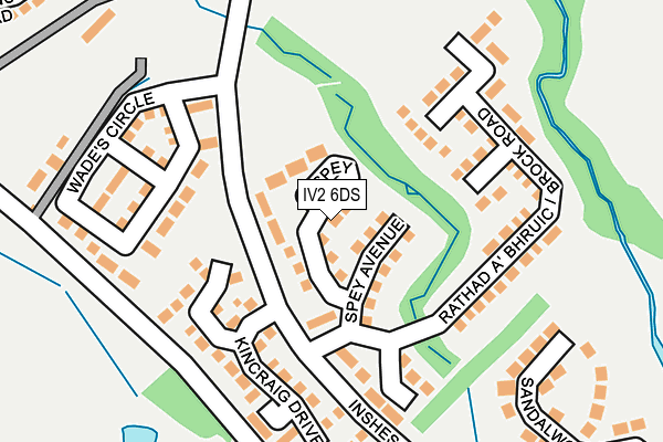 IV2 6DS map - OS OpenMap – Local (Ordnance Survey)