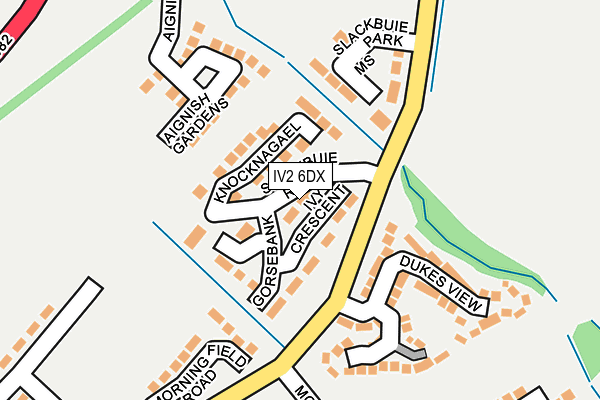 IV2 6DX map - OS OpenMap – Local (Ordnance Survey)