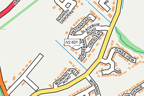 IV2 6DY map - OS OpenMap – Local (Ordnance Survey)