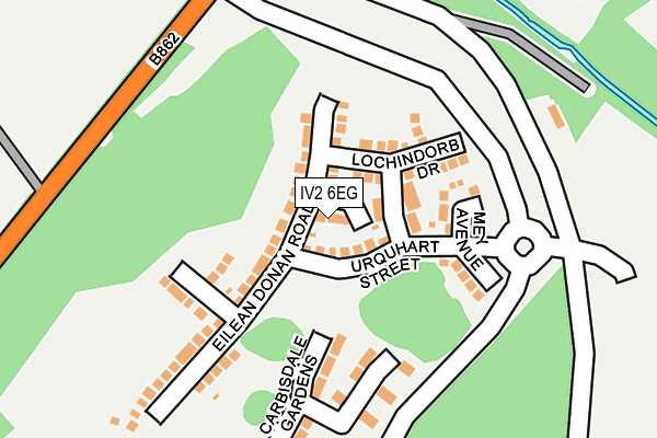 IV2 6EG map - OS OpenMap – Local (Ordnance Survey)