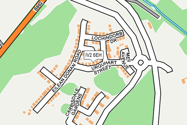 IV2 6EH map - OS OpenMap – Local (Ordnance Survey)