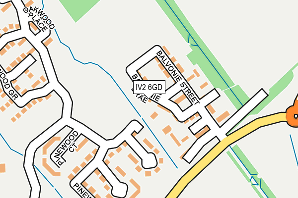 IV2 6GD map - OS OpenMap – Local (Ordnance Survey)