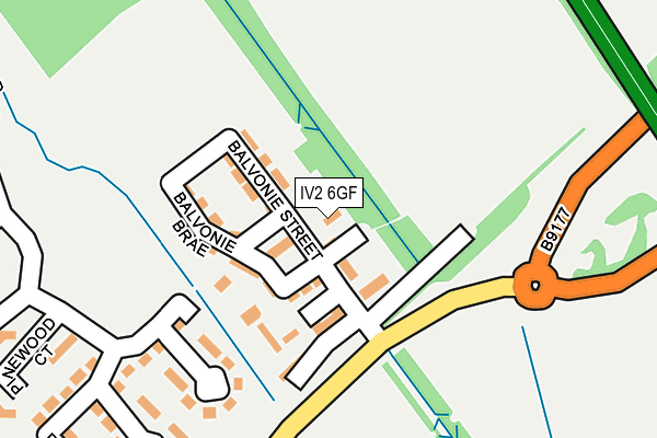 IV2 6GF map - OS OpenMap – Local (Ordnance Survey)