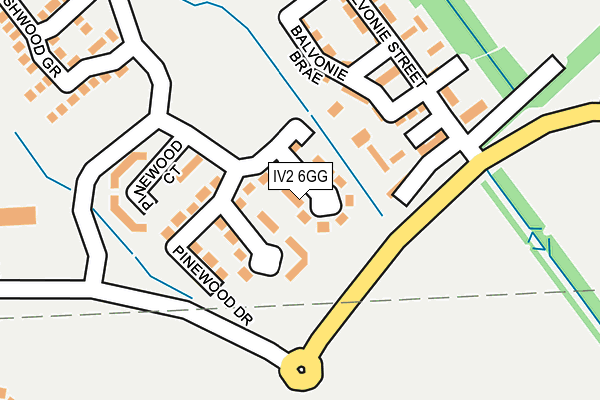 IV2 6GG map - OS OpenMap – Local (Ordnance Survey)
