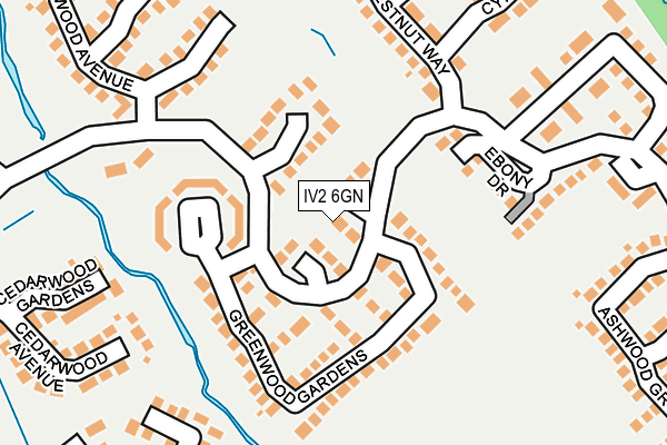 IV2 6GN map - OS OpenMap – Local (Ordnance Survey)