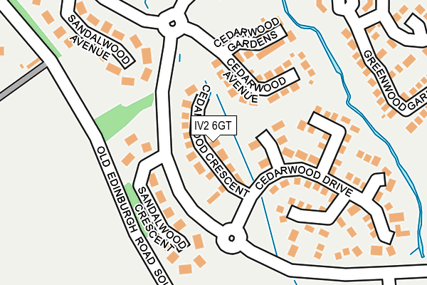 IV2 6GT map - OS OpenMap – Local (Ordnance Survey)