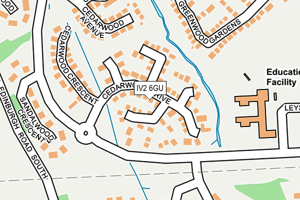 IV2 6GU map - OS OpenMap – Local (Ordnance Survey)