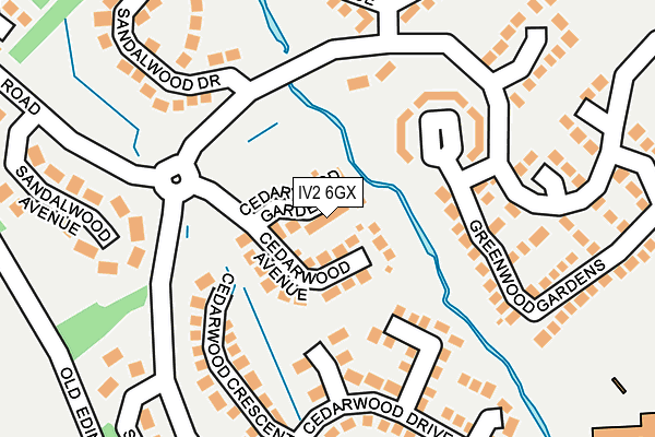IV2 6GX map - OS OpenMap – Local (Ordnance Survey)