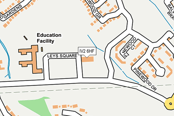 IV2 6HF map - OS OpenMap – Local (Ordnance Survey)
