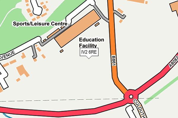 IV2 6RE map - OS OpenMap – Local (Ordnance Survey)