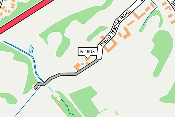IV2 6UX map - OS OpenMap – Local (Ordnance Survey)
