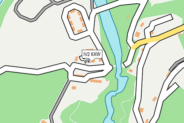 IV2 6XW map - OS OpenMap – Local (Ordnance Survey)