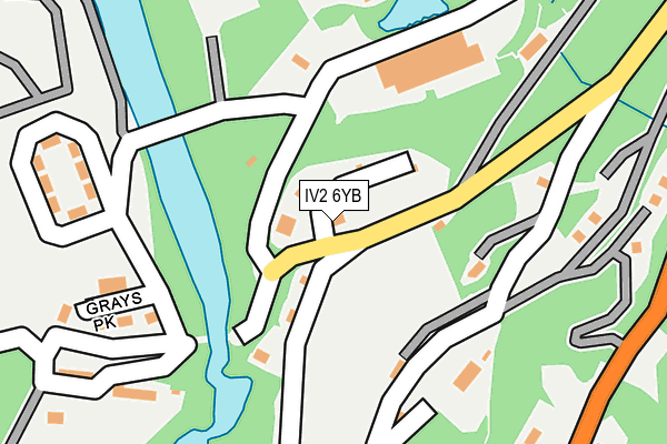 IV2 6YB map - OS OpenMap – Local (Ordnance Survey)