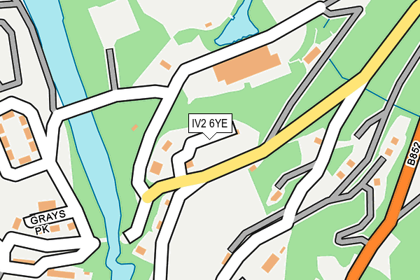 IV2 6YE map - OS OpenMap – Local (Ordnance Survey)