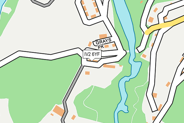 IV2 6YF map - OS OpenMap – Local (Ordnance Survey)