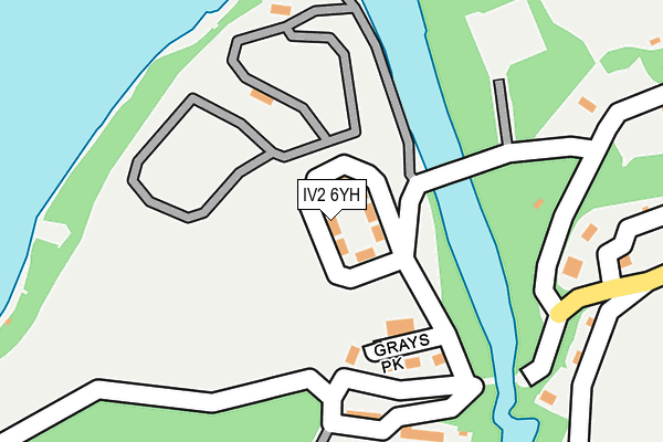 IV2 6YH map - OS OpenMap – Local (Ordnance Survey)