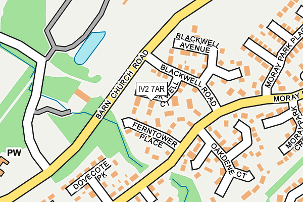 IV2 7AR map - OS OpenMap – Local (Ordnance Survey)