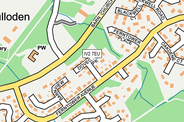 IV2 7EU map - OS OpenMap – Local (Ordnance Survey)