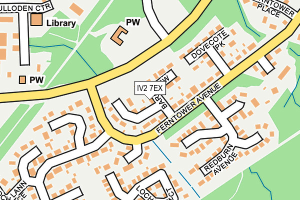 IV2 7EX map - OS OpenMap – Local (Ordnance Survey)