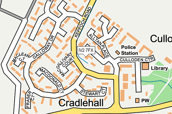 IV2 7FX map - OS OpenMap – Local (Ordnance Survey)