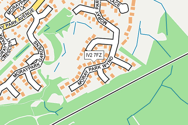 IV2 7FZ map - OS OpenMap – Local (Ordnance Survey)