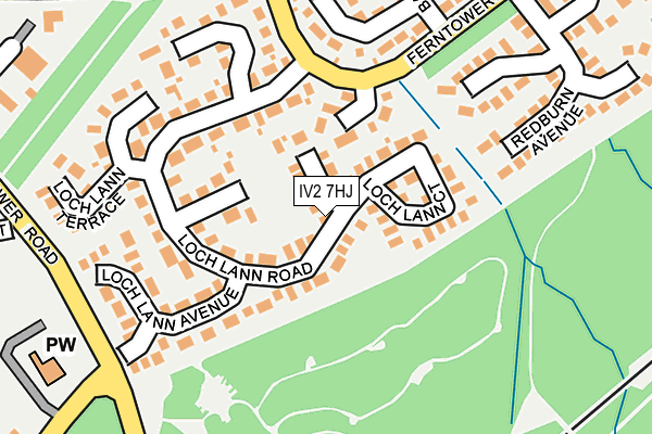 IV2 7HJ map - OS OpenMap – Local (Ordnance Survey)