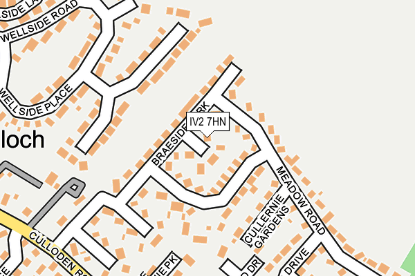 IV2 7HN map - OS OpenMap – Local (Ordnance Survey)