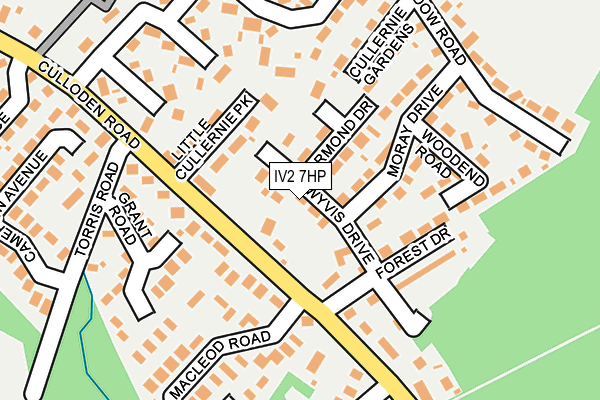 IV2 7HP map - OS OpenMap – Local (Ordnance Survey)