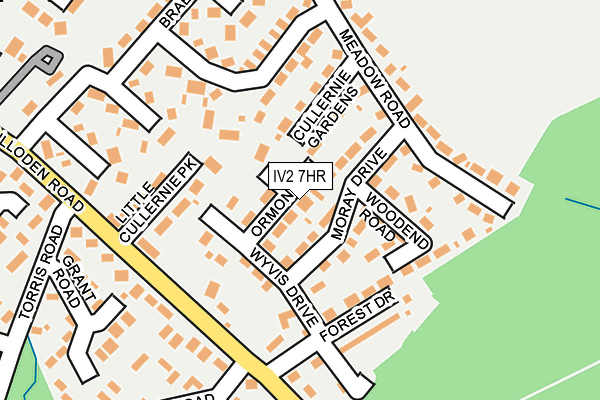 IV2 7HR map - OS OpenMap – Local (Ordnance Survey)