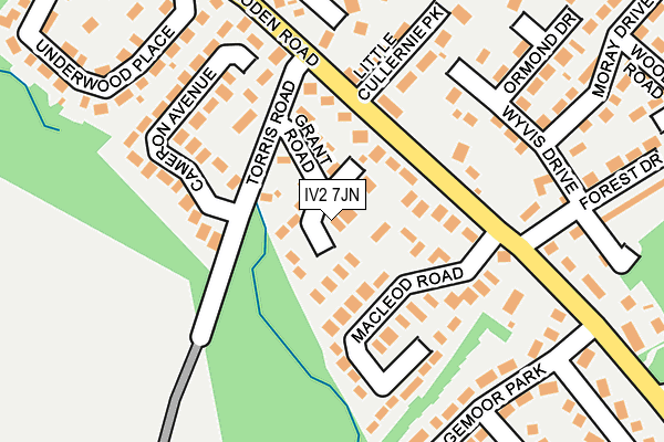 IV2 7JN map - OS OpenMap – Local (Ordnance Survey)