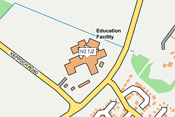 IV2 7JZ map - OS OpenMap – Local (Ordnance Survey)