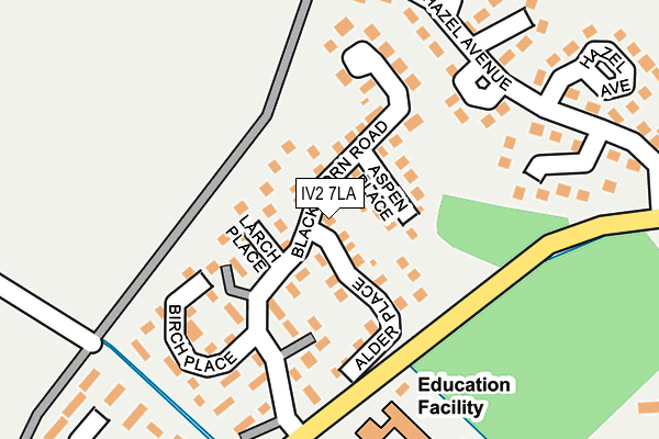 IV2 7LA map - OS OpenMap – Local (Ordnance Survey)