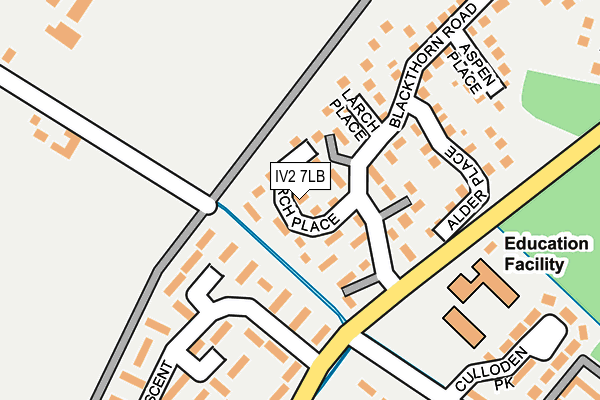 IV2 7LB map - OS OpenMap – Local (Ordnance Survey)