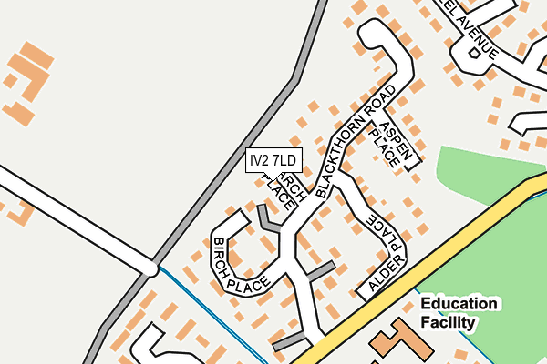 IV2 7LD map - OS OpenMap – Local (Ordnance Survey)