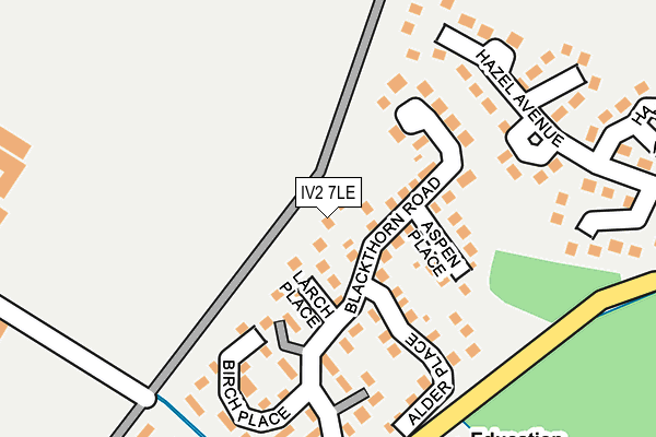 IV2 7LE map - OS OpenMap – Local (Ordnance Survey)