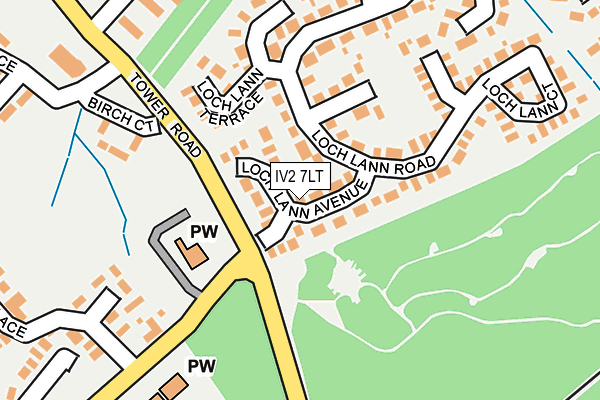 IV2 7LT map - OS OpenMap – Local (Ordnance Survey)