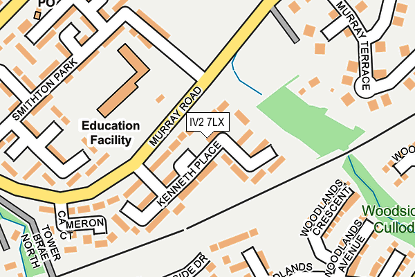 IV2 7LX map - OS OpenMap – Local (Ordnance Survey)