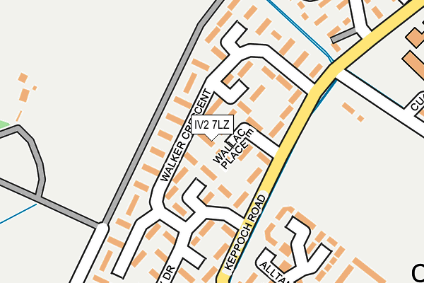 IV2 7LZ map - OS OpenMap – Local (Ordnance Survey)