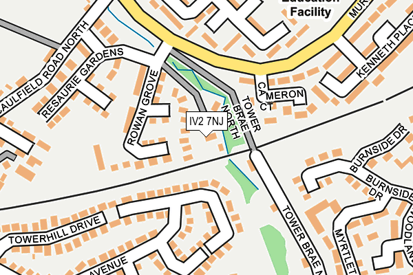 IV2 7NJ map - OS OpenMap – Local (Ordnance Survey)
