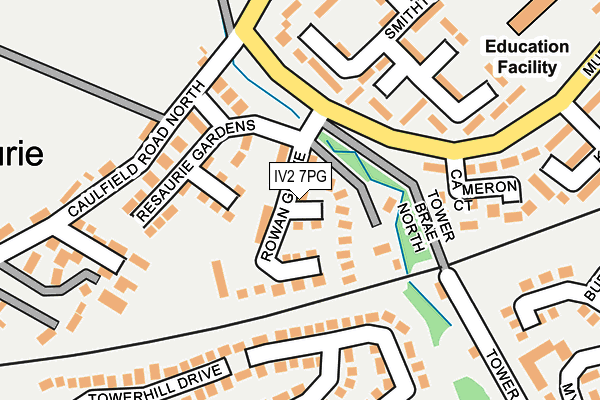 IV2 7PG map - OS OpenMap – Local (Ordnance Survey)