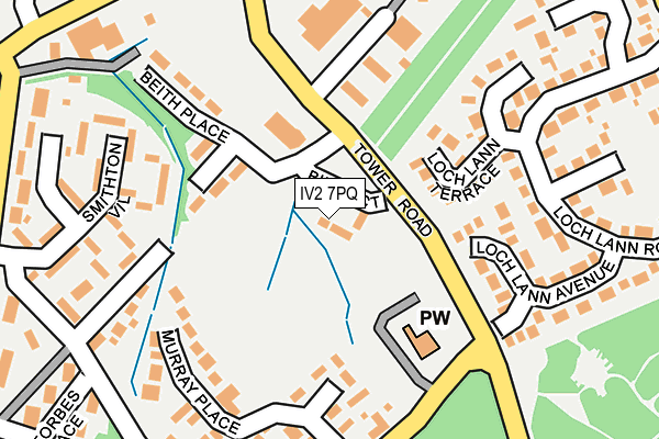IV2 7PQ map - OS OpenMap – Local (Ordnance Survey)