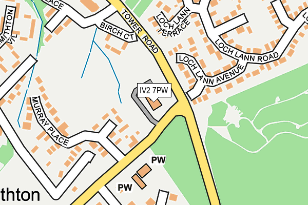 IV2 7PW map - OS OpenMap – Local (Ordnance Survey)